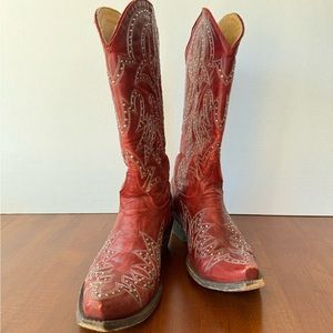 OLD GRINGO LAUREN EMBROIDERED WESTERN STUDDED BOOTS Sz 7